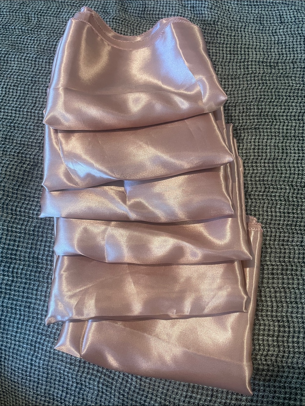 Satin Blush Pink Table Runners (6) 12”x108”